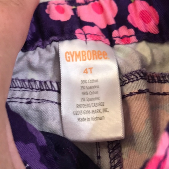 NWOT Gymboree floral adjustable waist pants - Picture 3 of 5